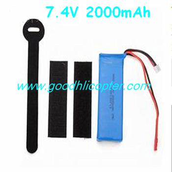 Wltoys Q212 Q212G Q212GN Q212K Q212KN quadcopter parts 7.4V 2000mah battery - Click Image to Close